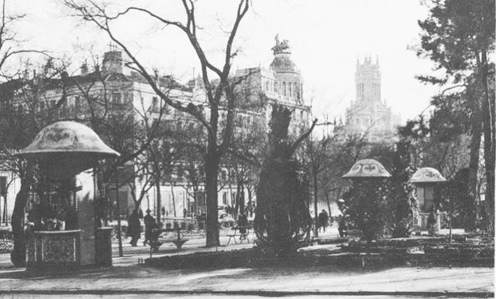 En la imagen se ven los jardines de Recoletos en Madrid. Así ilustramos el artículo: Mercedes.